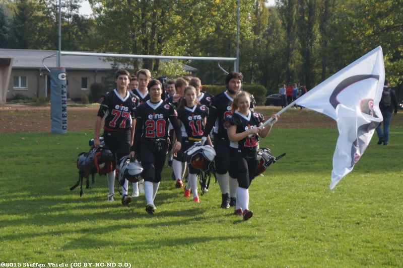 04.10.2015 Scrimmage Claymores vs. Halle Falken